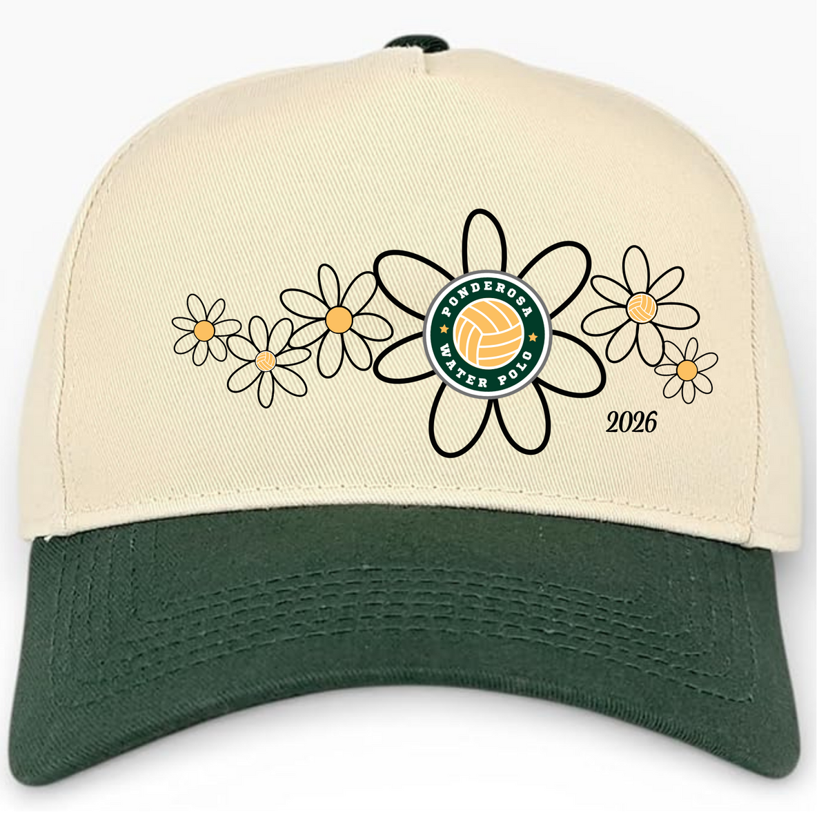 Ponderosa Hat - Cream and Green