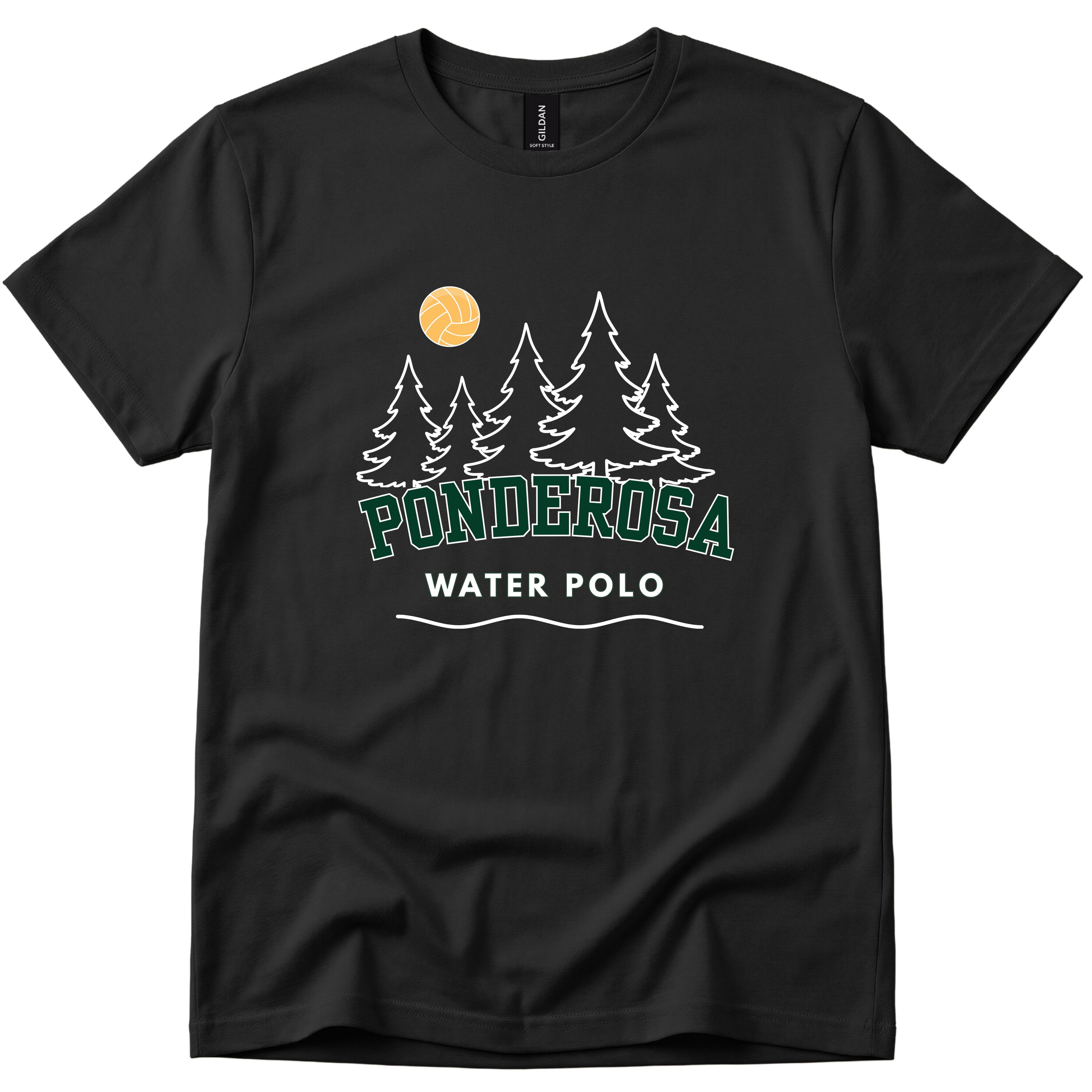 Ponderosa Water Polo Shirt - Black