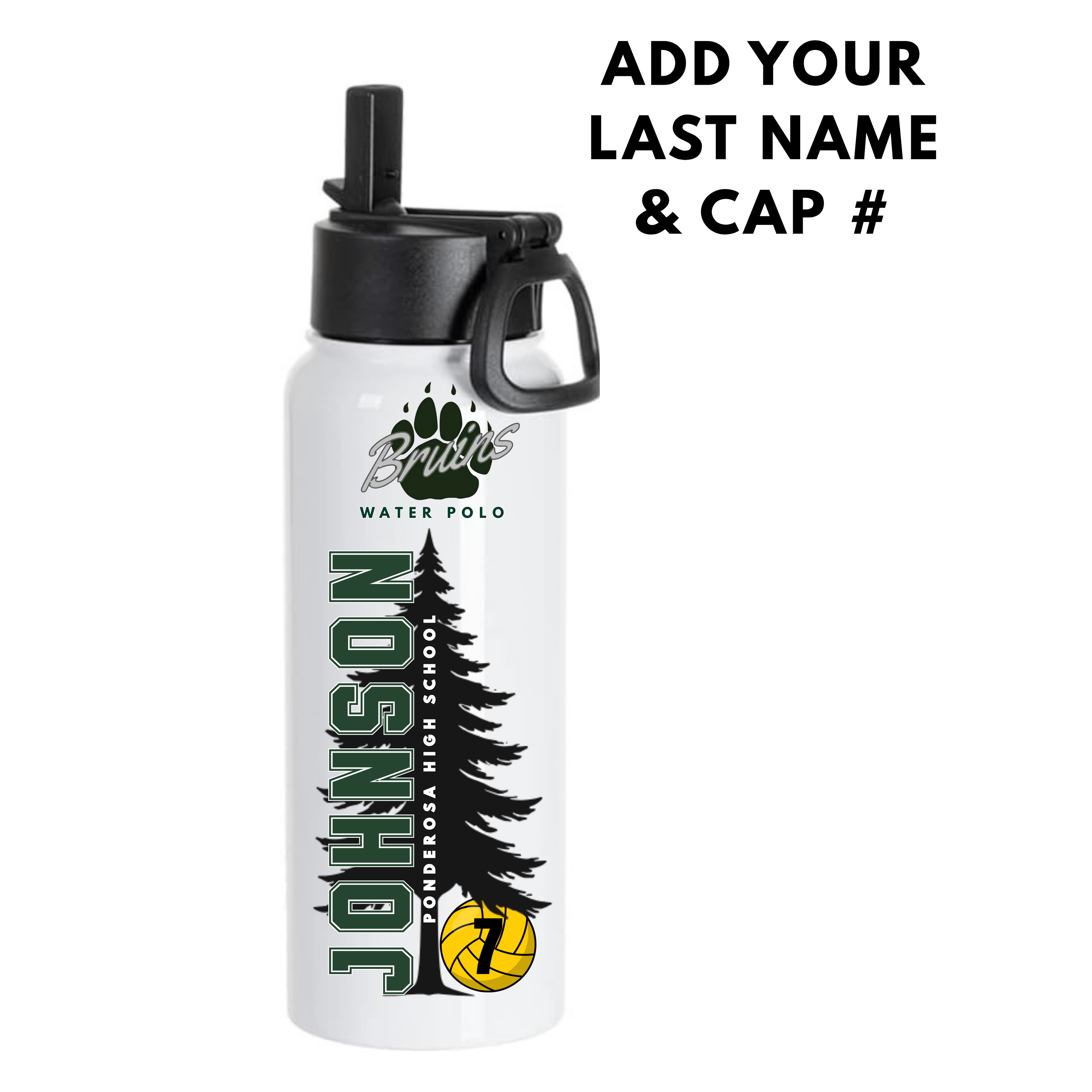 Ponderosa Water Bottle - Custom