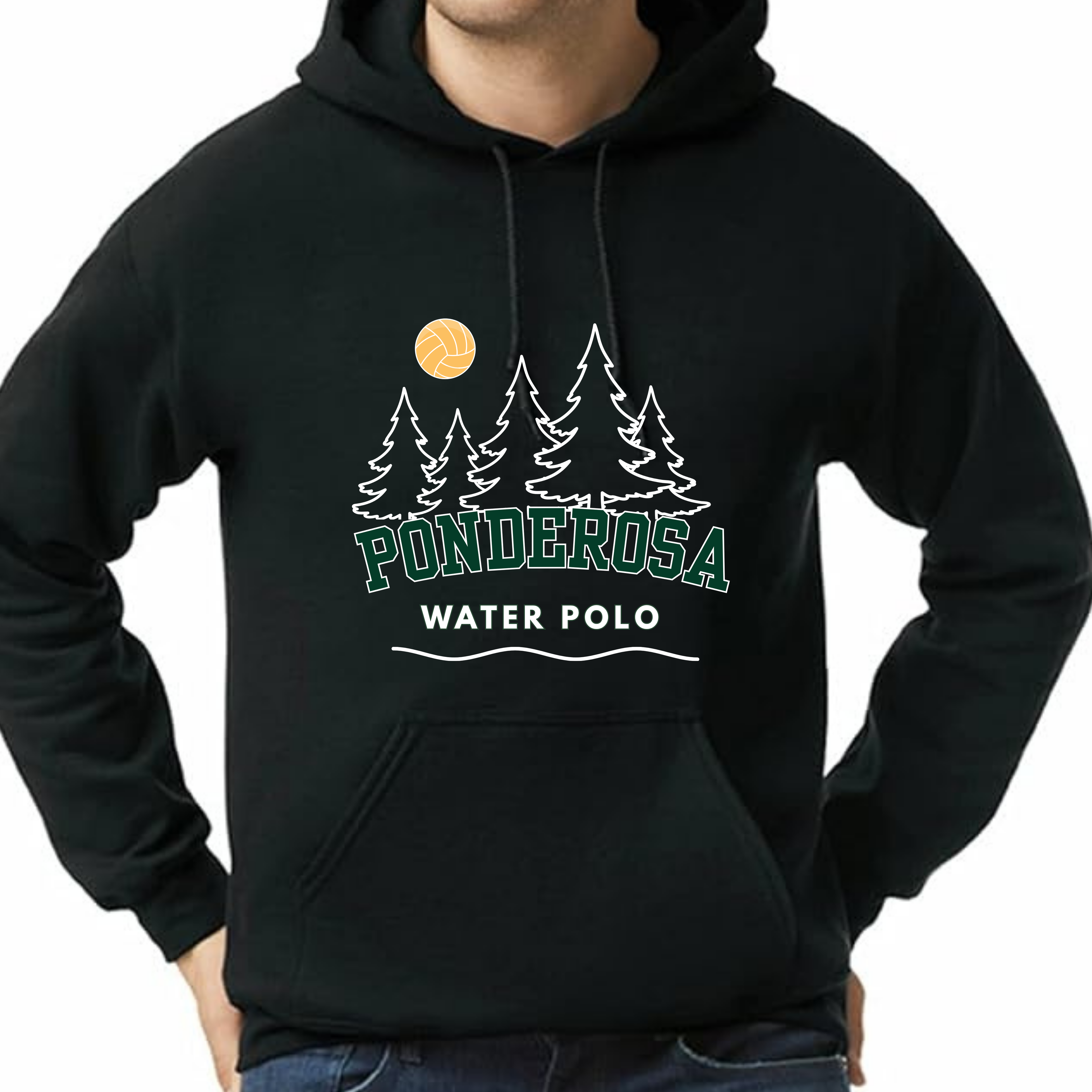 Ponderosa Water Polo Hoodie - Black