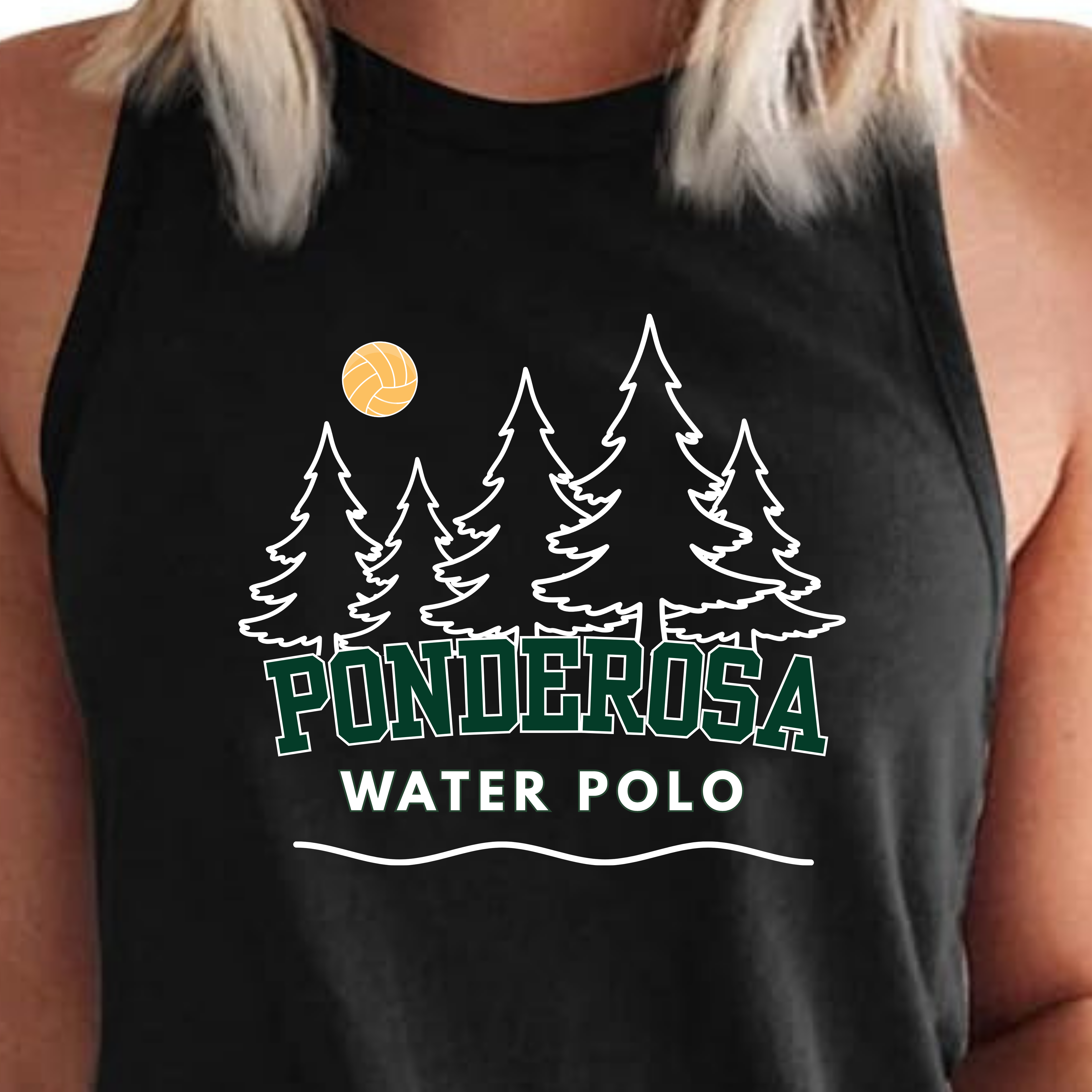Ponderosa Water Polo Tank Top - Black