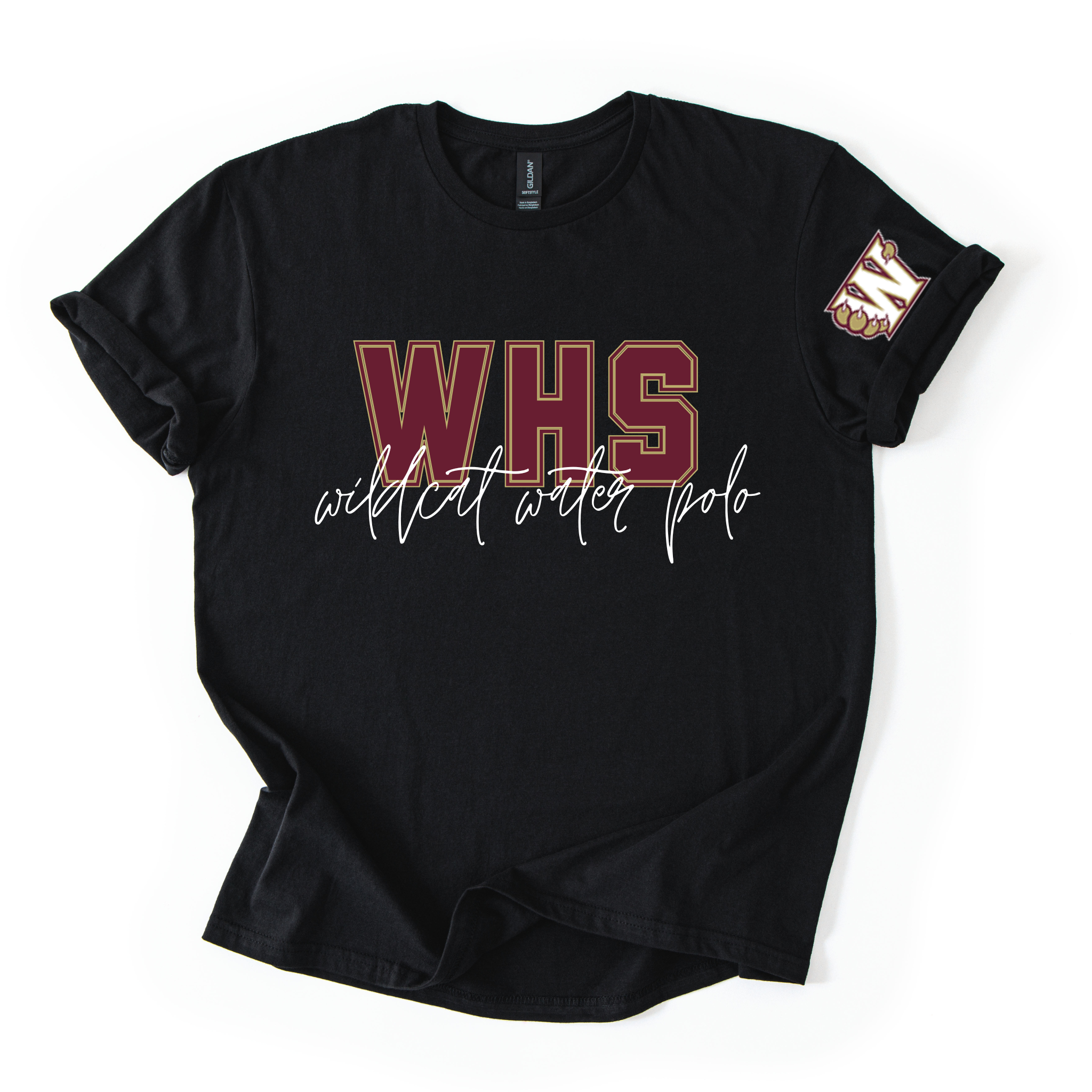 Whitney Water Polo WHS short sleeve T shirt - Black
