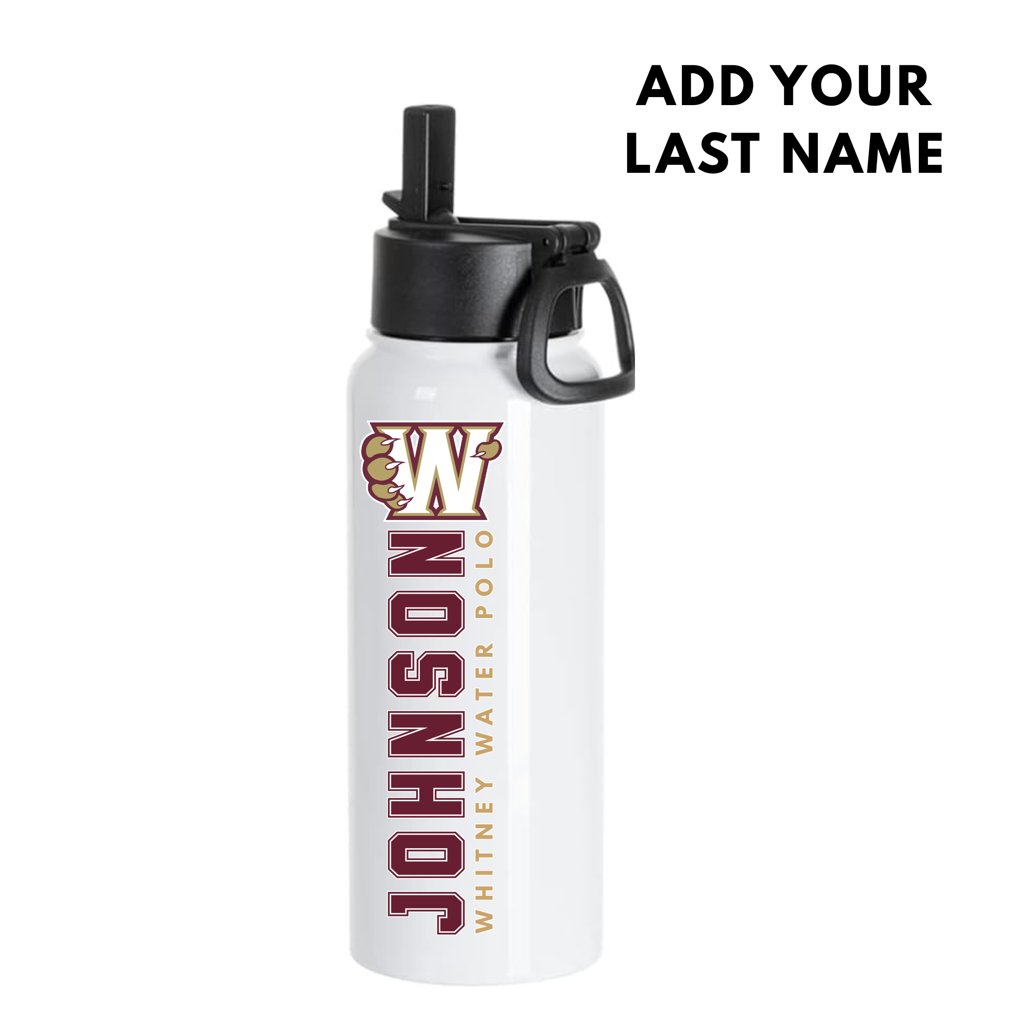 Whitney Water Polo Water Bottle - CUSTOM