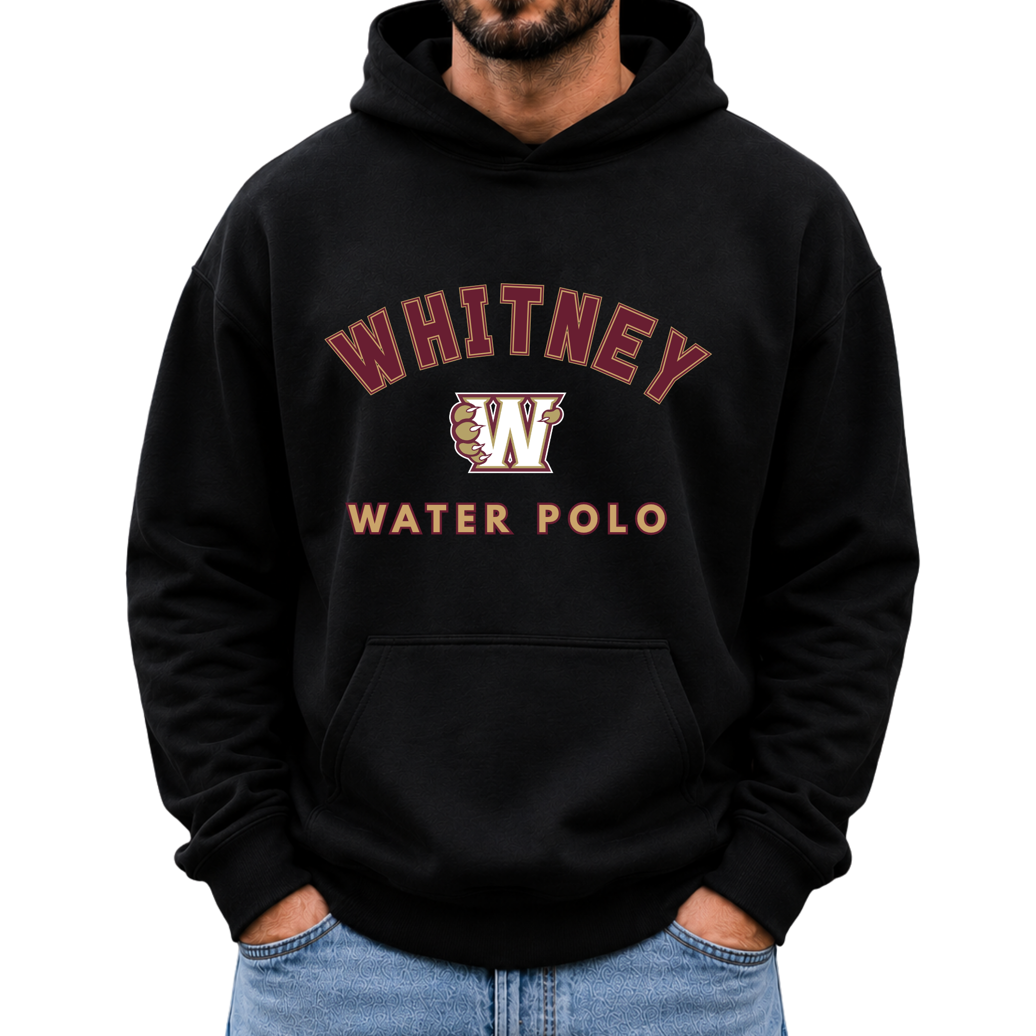 Whitney Water Polo Hoodie - Black