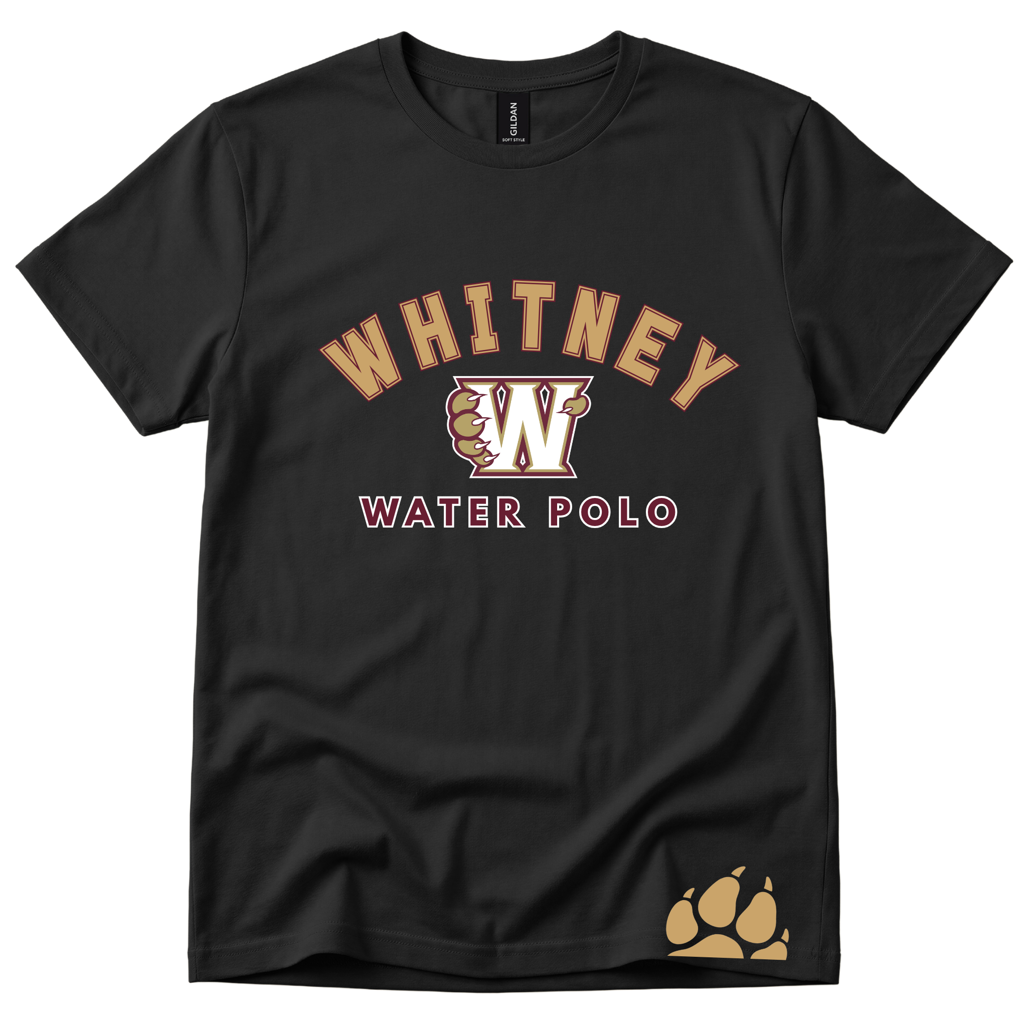 Whitney Short Paw Sleeve Shirt  - Black
