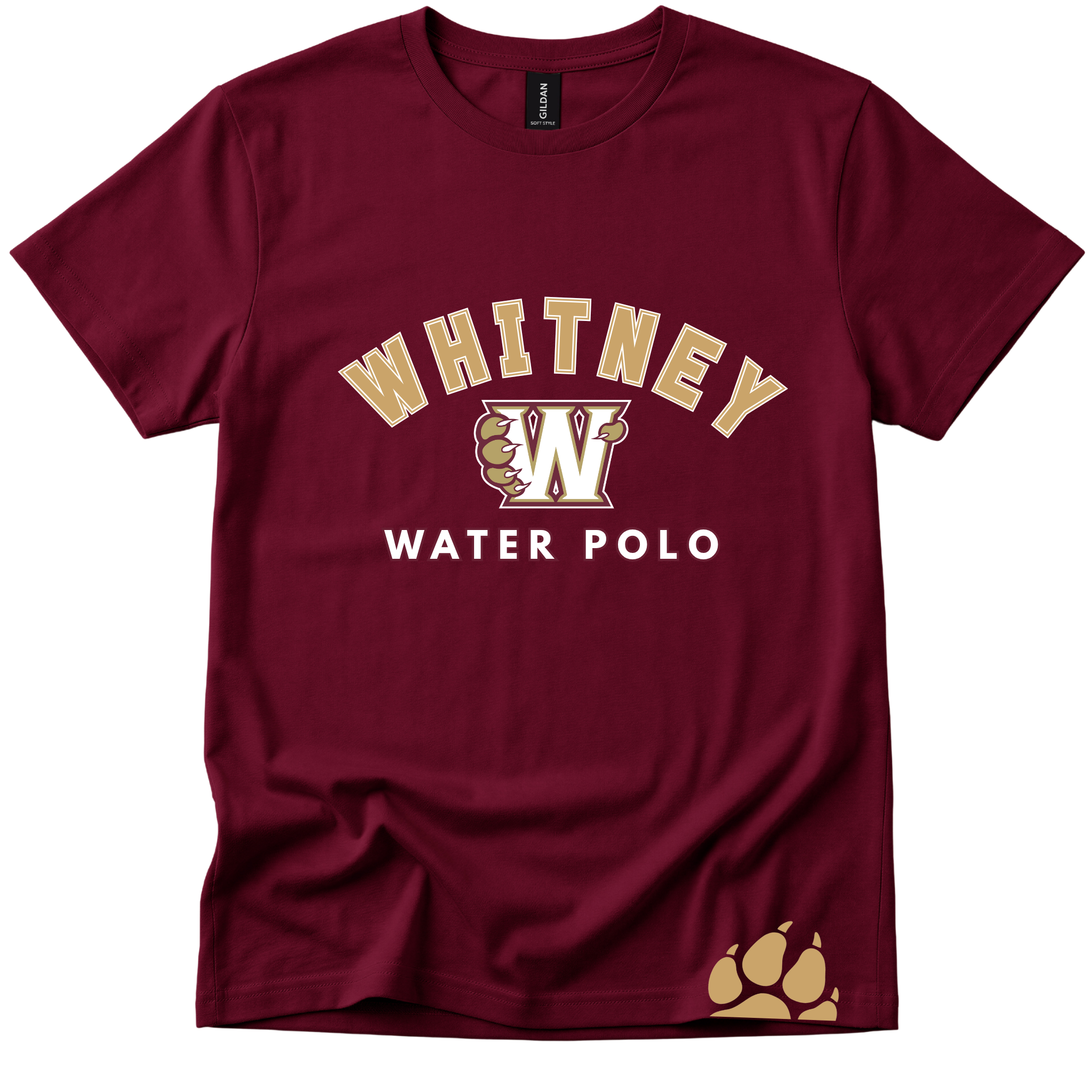 Whitney Short Paw Sleeve Shirt  - Maroon