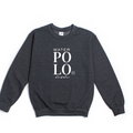 Water Polo Mom Charcoal Grey Crewneck