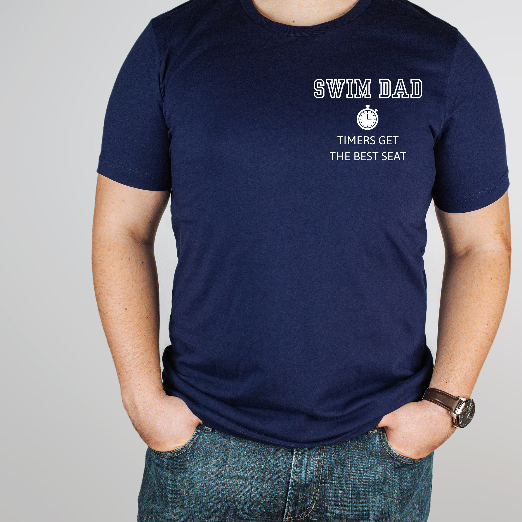 Swim Dad Navy Shirt - Timers